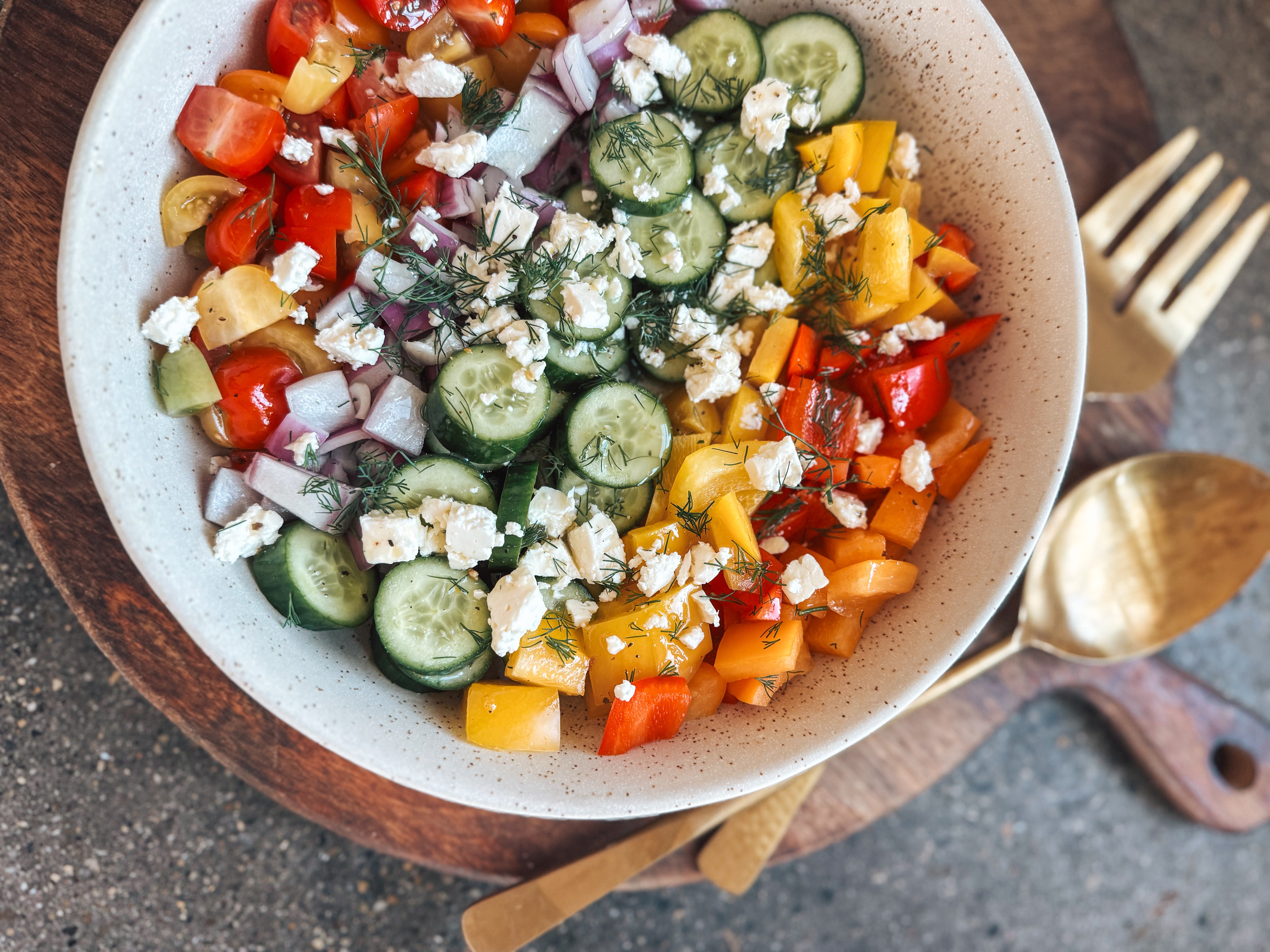 Greek Salad
 &ndash; One Mile Ranch