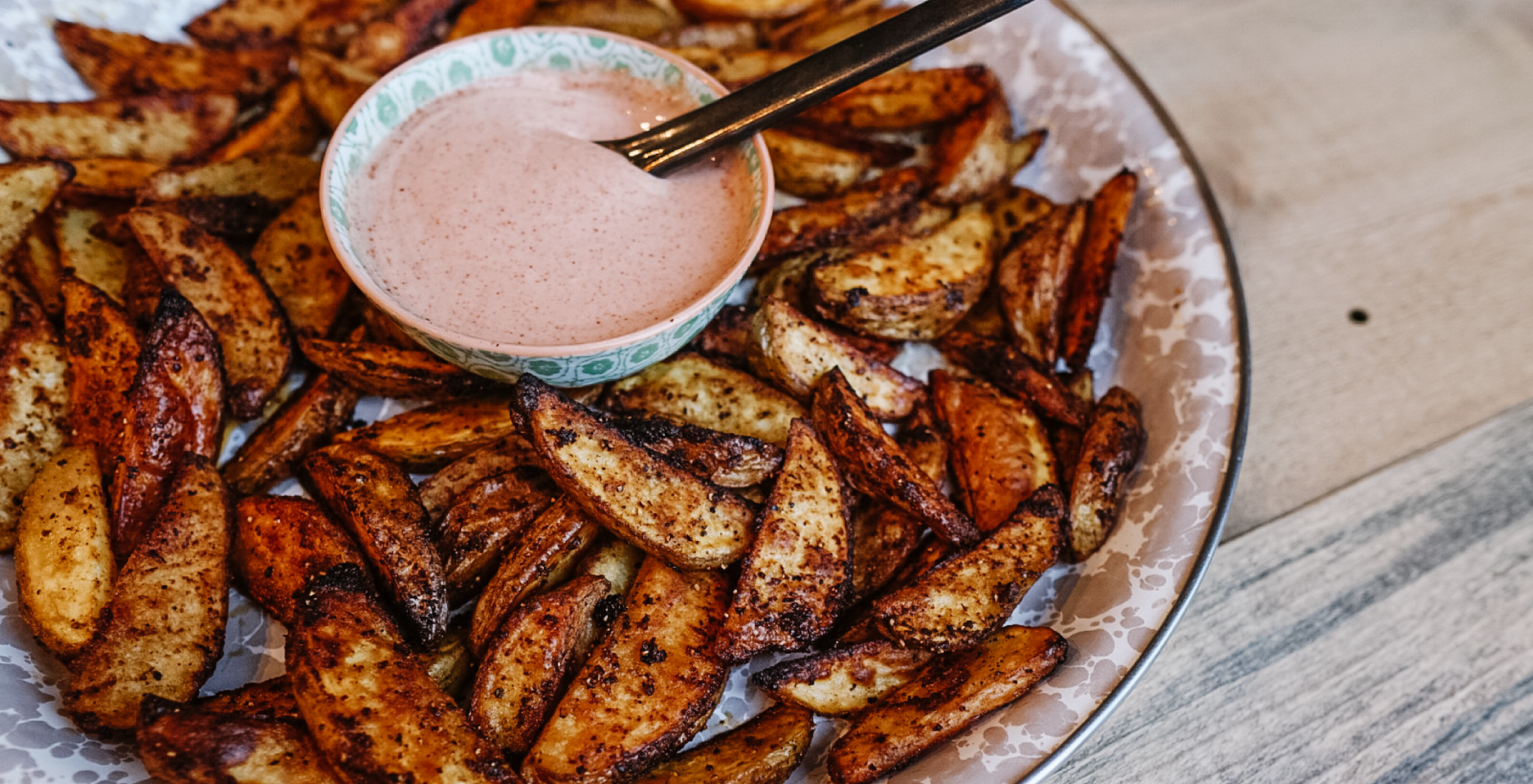 Baked Crisy Potato Wedges – One Mile Ranch