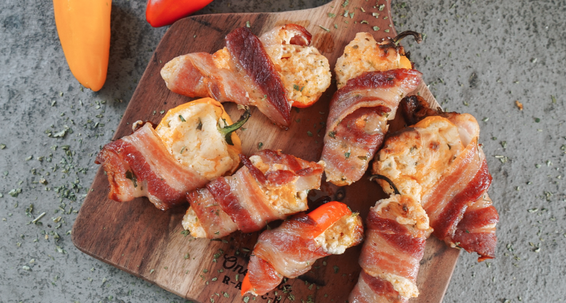 Bacon Wrapped Stuffed Peppers – One Mile Ranch