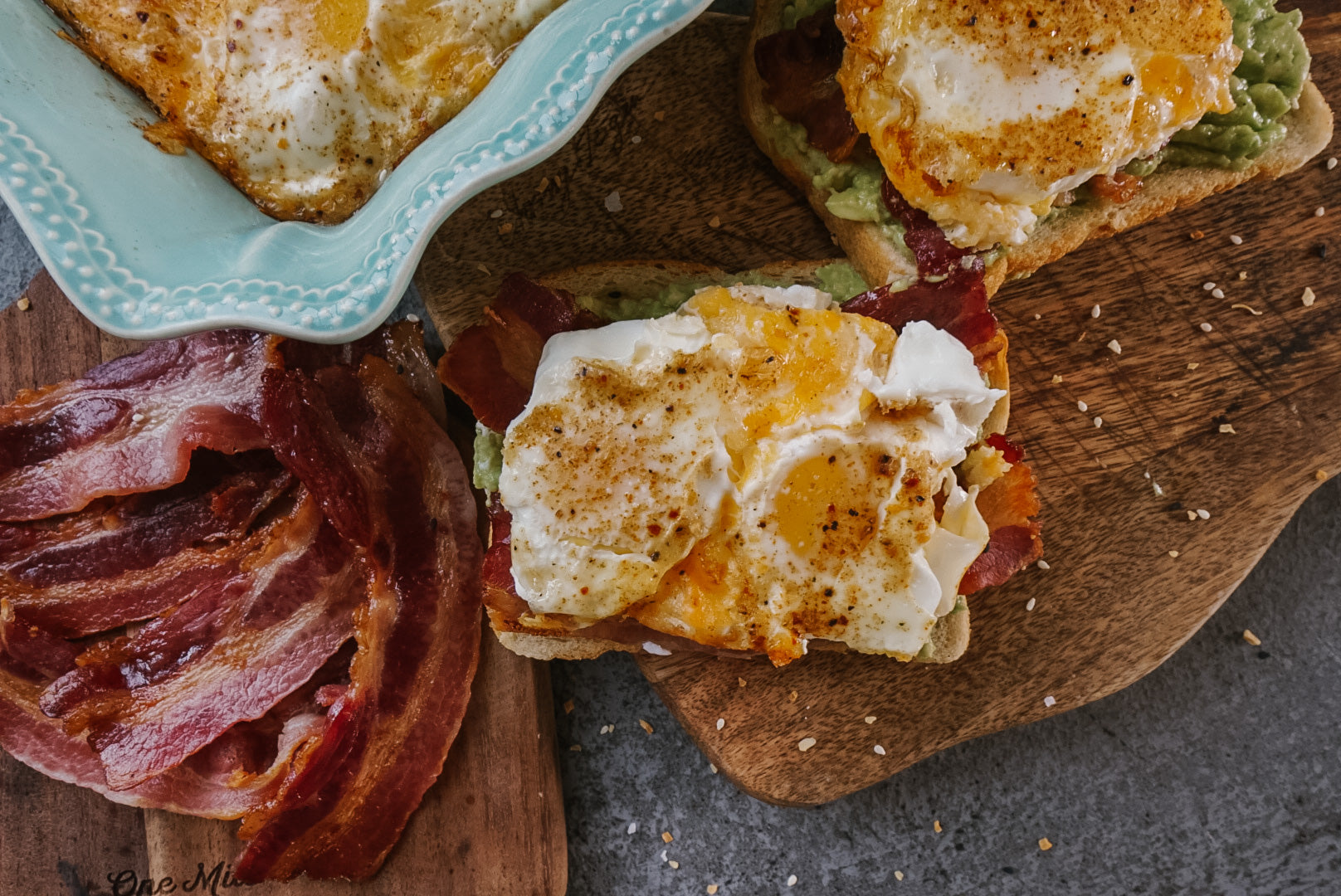 Bacon, Avocado and Egg Toast