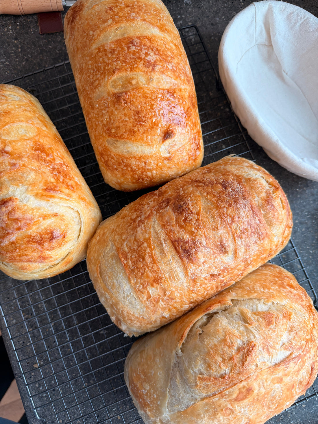 Sourdough croissant loaf