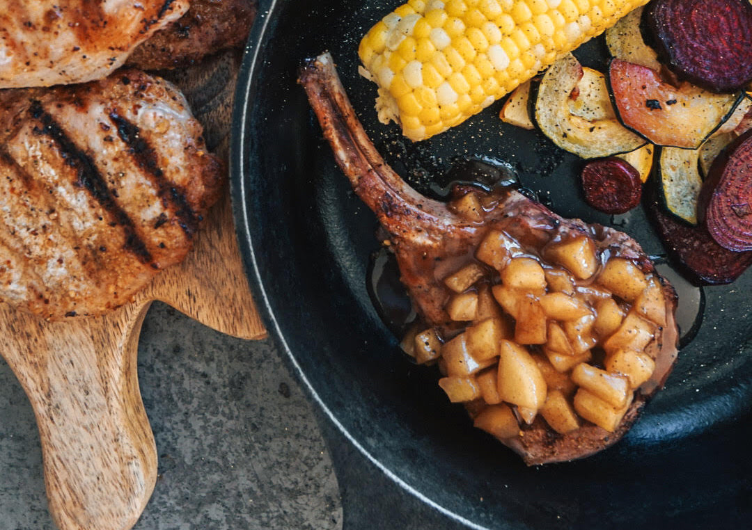 Apple Cinnamon Rib Chops