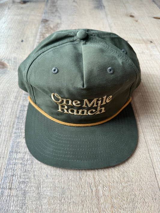 Retro Green One Mile Ranch Hat