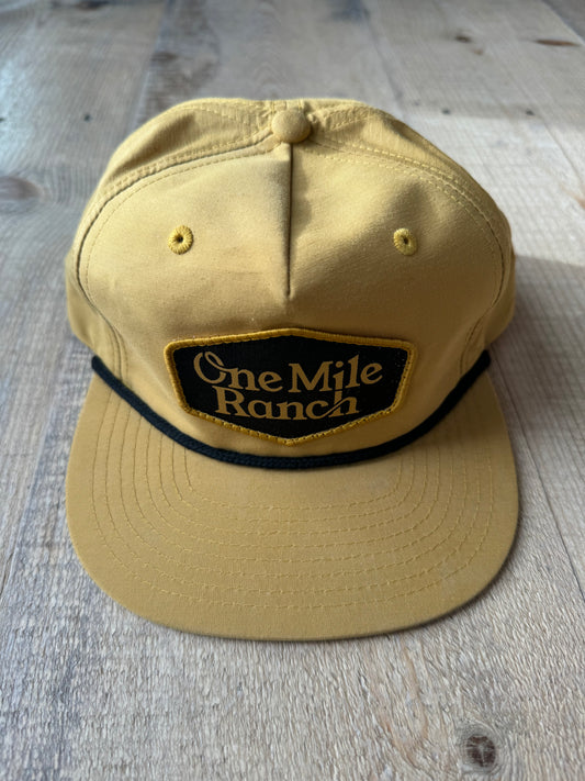 Retro Yellow One Mile Ranch Hat