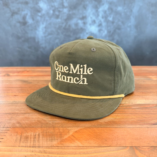 Retro Green One Mile Ranch Hat