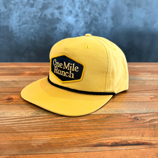 Retro Yellow One Mile Ranch Hat
